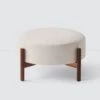 Santo Round Ottoman 1 Santo Round Ottoman -Home Sale Shop Santo Round Linen Ottoman 1