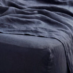 Stonewashed Linen Fitted Sheet -Home Sale Shop Sept26 Citizenry17315