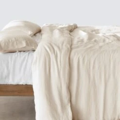Stonewashed Linen Duvet Cover -Home Sale Shop Stonewashed Linen Duvet Ivory 1