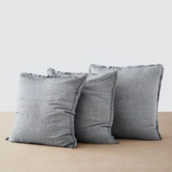 Stonewashed Linen Euro Shams 30 Stonewashed Linen Euro Shams -Home Sale Shop Stonewashed Linen Euro Shams Indigo Chambray 2 719ecde4 06fa 41b5 9272 2674c7e13982