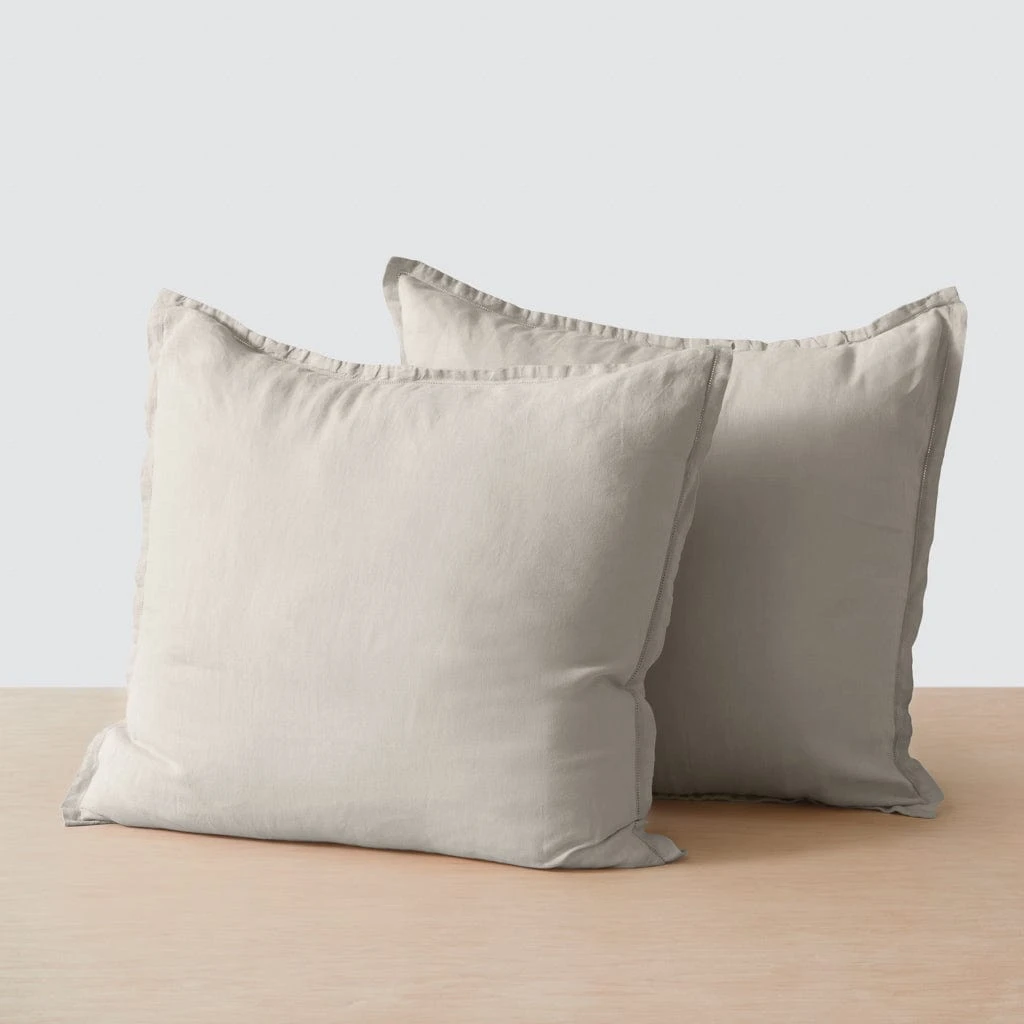 Stonewashed Linen Euro Shams 16 Stonewashed Linen Euro Shams - Image 14