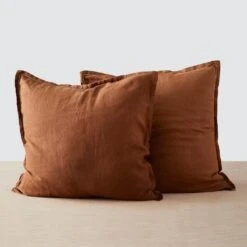 Stonewashed Linen Euro Shams 33 Stonewashed Linen Euro Shams -Home Sale Shop Stonewashed Linen Euro Shams Sienna 1 3063c866 3588 46c1 8a9c 6ce7b415f46e