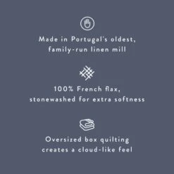 Stonewashed Linen Quilt -Home Sale Shop Stonewashed Linen Quilt Tile Slate Blue