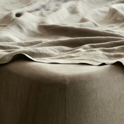 Stonewashed Linen Fitted Sheet -Home Sale Shop Stonewashed Linen Sheet Set Olive 3 9fef5dce cd21 46ab b535 51b7d9633ed0