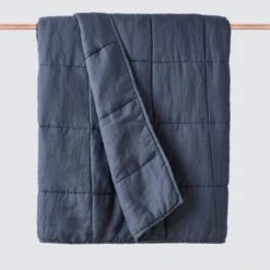 Stonewashed Linen Quilt -Home Sale Shop Stonewashed Linen Twin Quilt Slate Blue 1 2185292b 8270 498c a699 845350e102bc