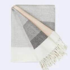 Paloma Alpaca Throw -Home Sale Shop TheCitizenry SpringTextiles PinkStripe 4
