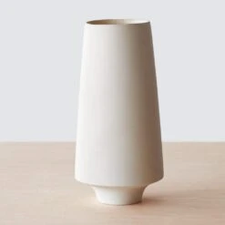 Tikal Wood Vase -Home Sale Shop Tikal Wood Vase White Teak Large 1