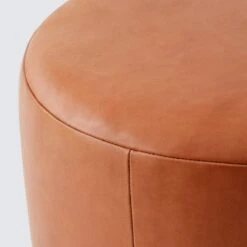 Torres Round Leather Ottoman - Medium & Large -Home Sale Shop Torres Leather Ottoman Medium 3