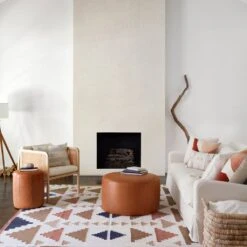 Torres Round Leather Ottoman - Small 25 Torres Round Leather Ottoman - Small -Home Sale Shop Torres Leather Ottoman Small 8