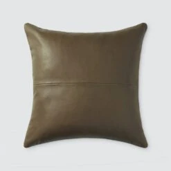 Torres Leather Pillow 36 Torres Leather Pillow -Home Sale Shop Torres Leather PIllow Olive 2