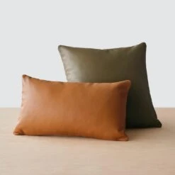 Torres Leather Pillow 22 Torres Leather Pillow -Home Sale Shop Torres Leather PIllow Olive 5