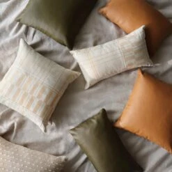 Torres Leather Pillow 31 Torres Leather Pillow -Home Sale Shop Torres Leather PIllow Olive 7