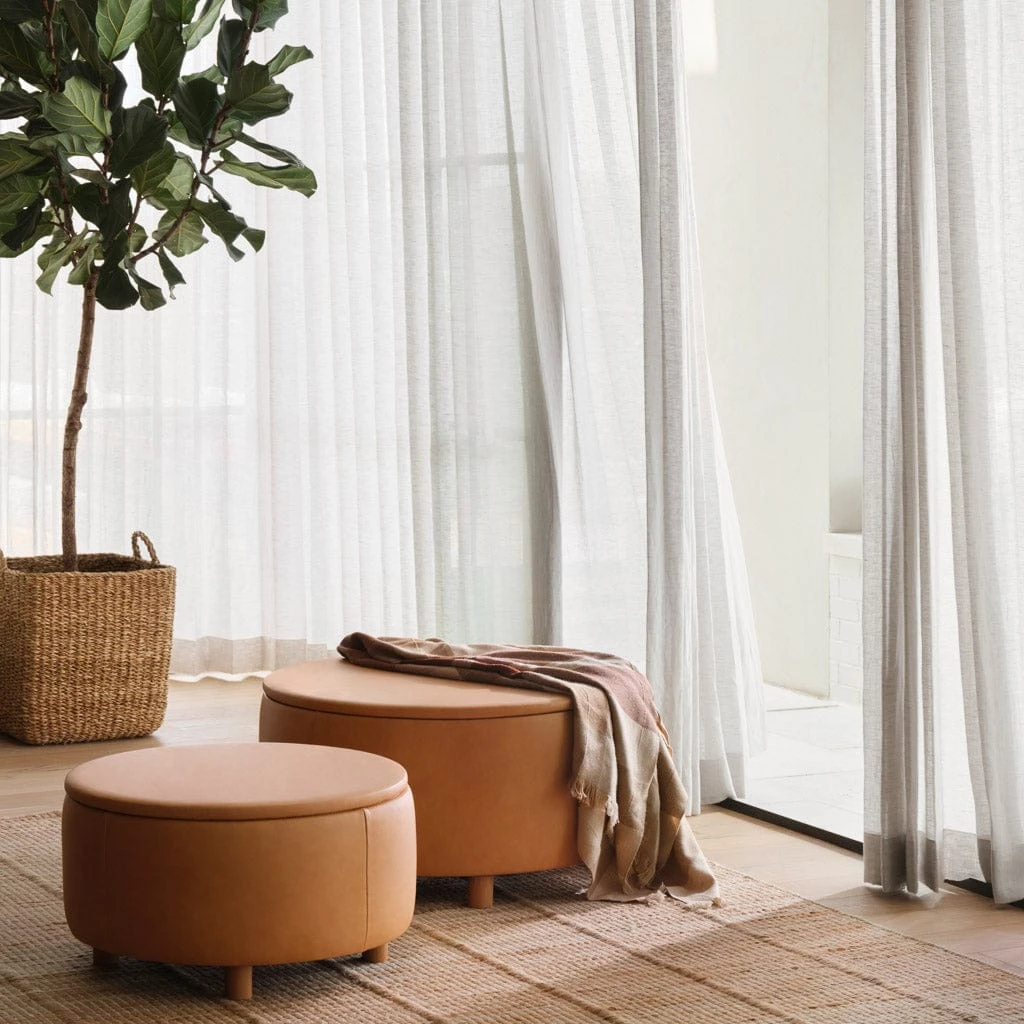 Torres Leather Storage Ottoman - Medium & Large 4 Torres Leather Storage Ottoman - Medium & Large - Image 2