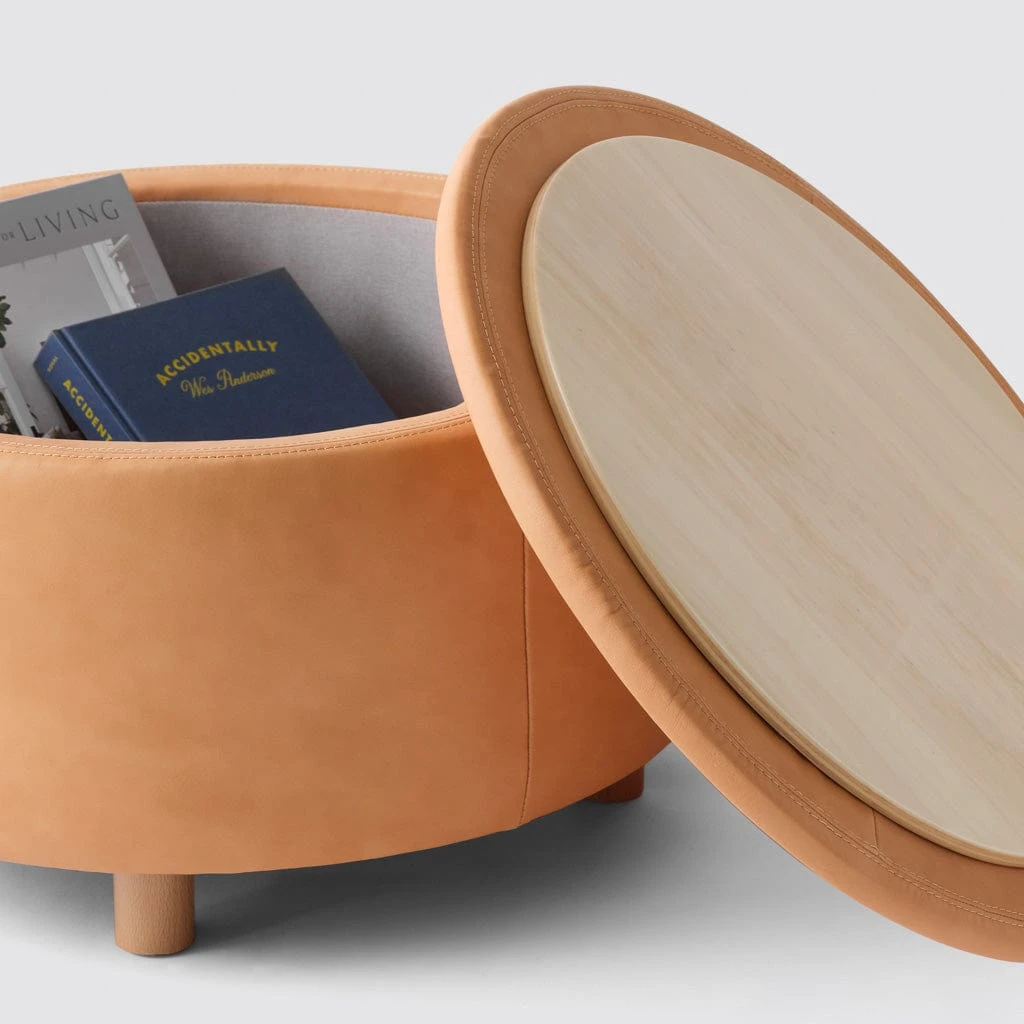 Torres Leather Storage Ottoman - Medium & Large 11 Torres Leather Storage Ottoman - Medium & Large - Image 9