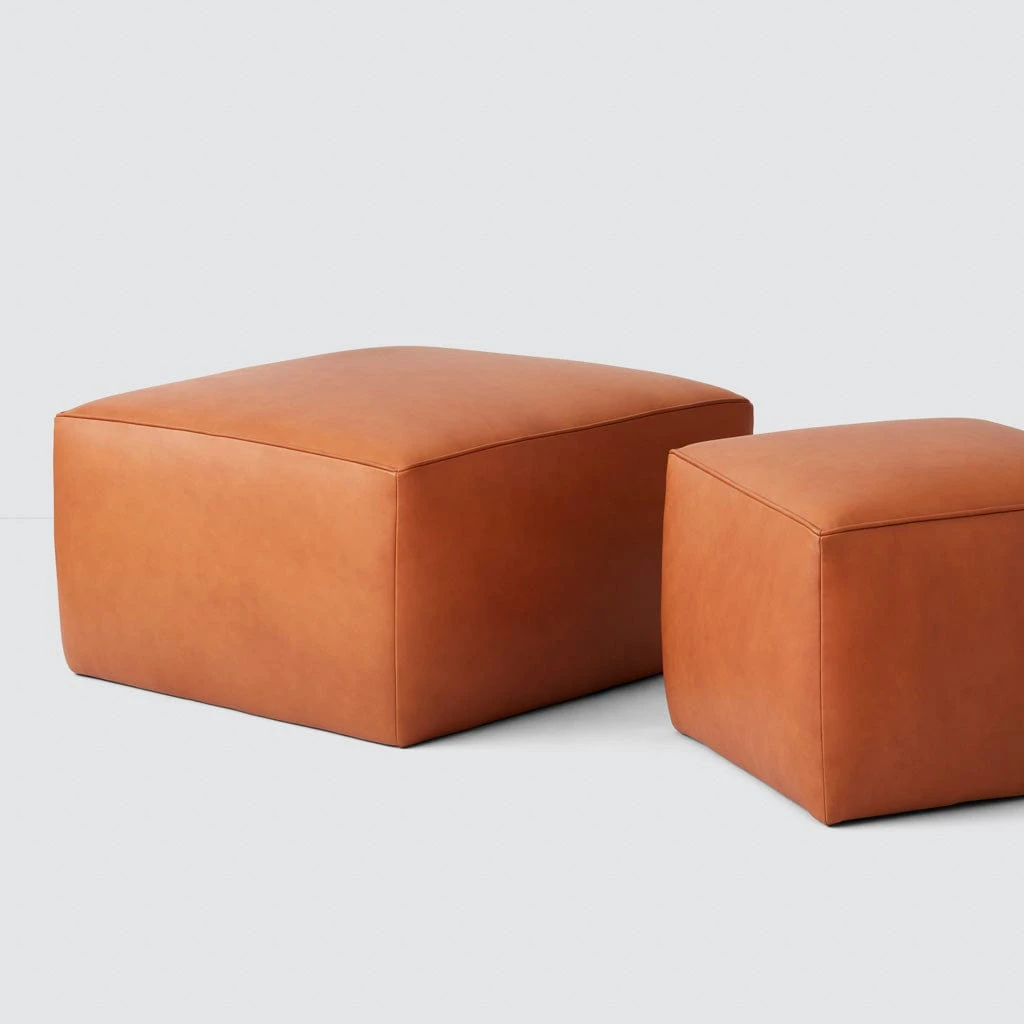 Torres Square Leather Ottoman - Medium & Large 10 Torres Square Leather Ottoman - Medium & Large - Image 8