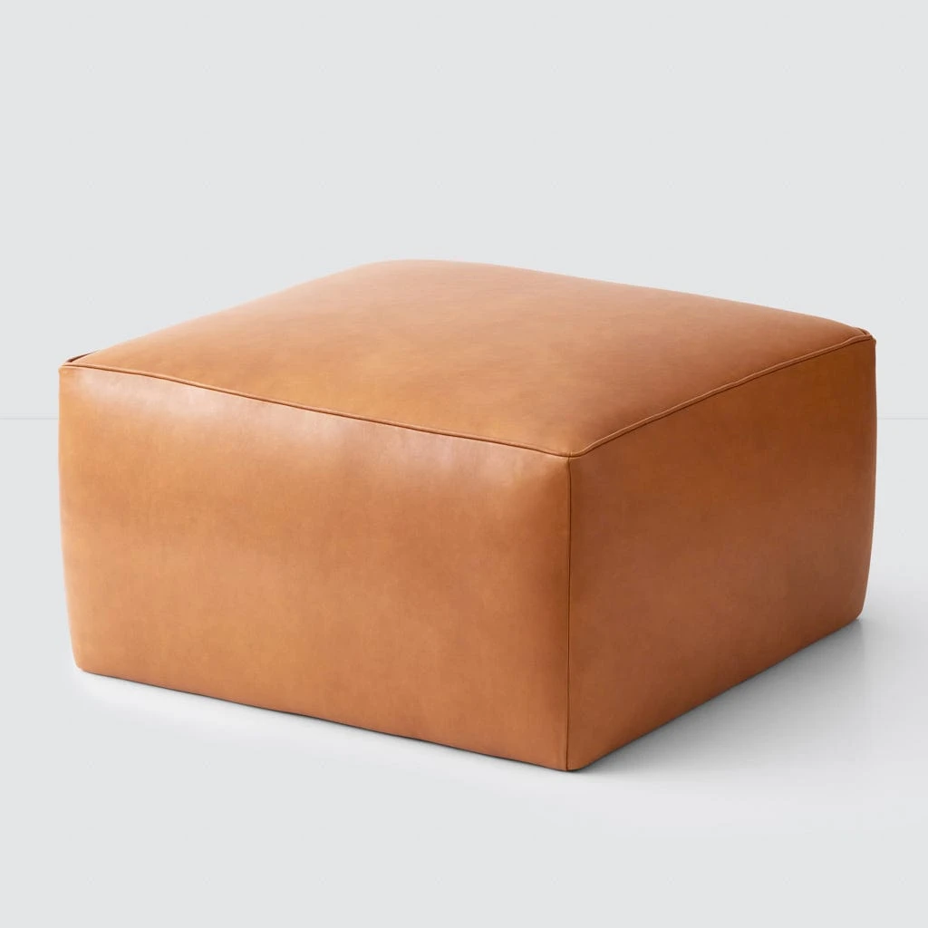 Torres Square Leather Ottoman - Medium & Large 5 Torres Square Leather Ottoman - Medium & Large - Image 3
