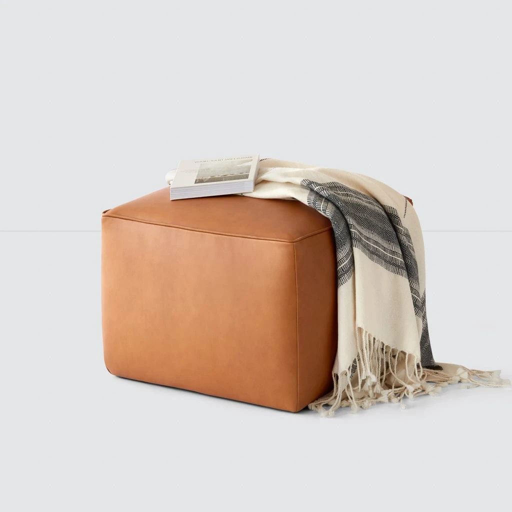 Torres Square Leather Ottoman - Medium & Large 8 Torres Square Leather Ottoman - Medium & Large - Image 6