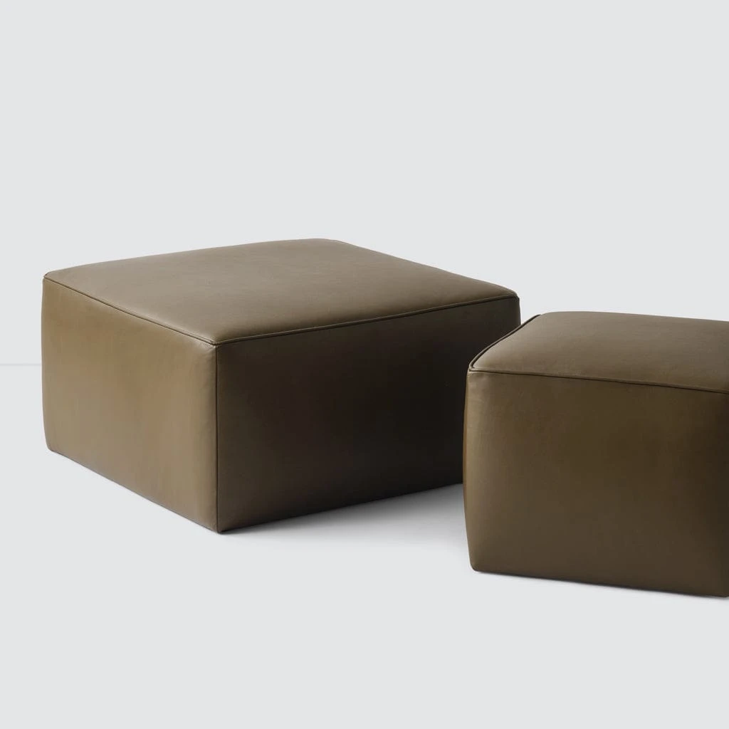 Torres Square Leather Ottoman - Medium & Large 19 Torres Square Leather Ottoman - Medium & Large - Image 17