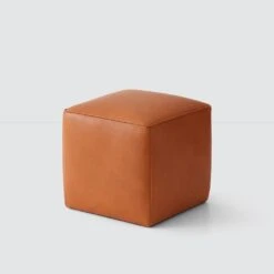 Torres Square Leather Ottoman - Small 23 Torres Square Leather Ottoman - Small -Home Sale Shop Torres Square Ottoman Small 1