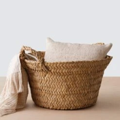 Totora Floor Basket 34 Totora Floor Basket -Home Sale Shop Totora Floor Basket Large 2