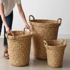 Totora Storage Basket -Home Sale Shop Totora Storage Basket Large 6