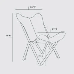 Palermo Tripolina Chair -Home Sale Shop TripolinaChair Dimensions