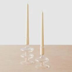 Veeha Glass Candle Holders - Set Of 2 7 Veeha Glass Candle Holders - Set Of 2 -Home Sale Shop Veeha Glass Candleholders 1