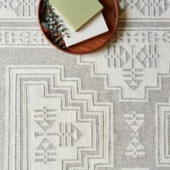 Vihan Handwoven Area Rug -Home Sale Shop Vihan Area Rug Light Grey 2 1
