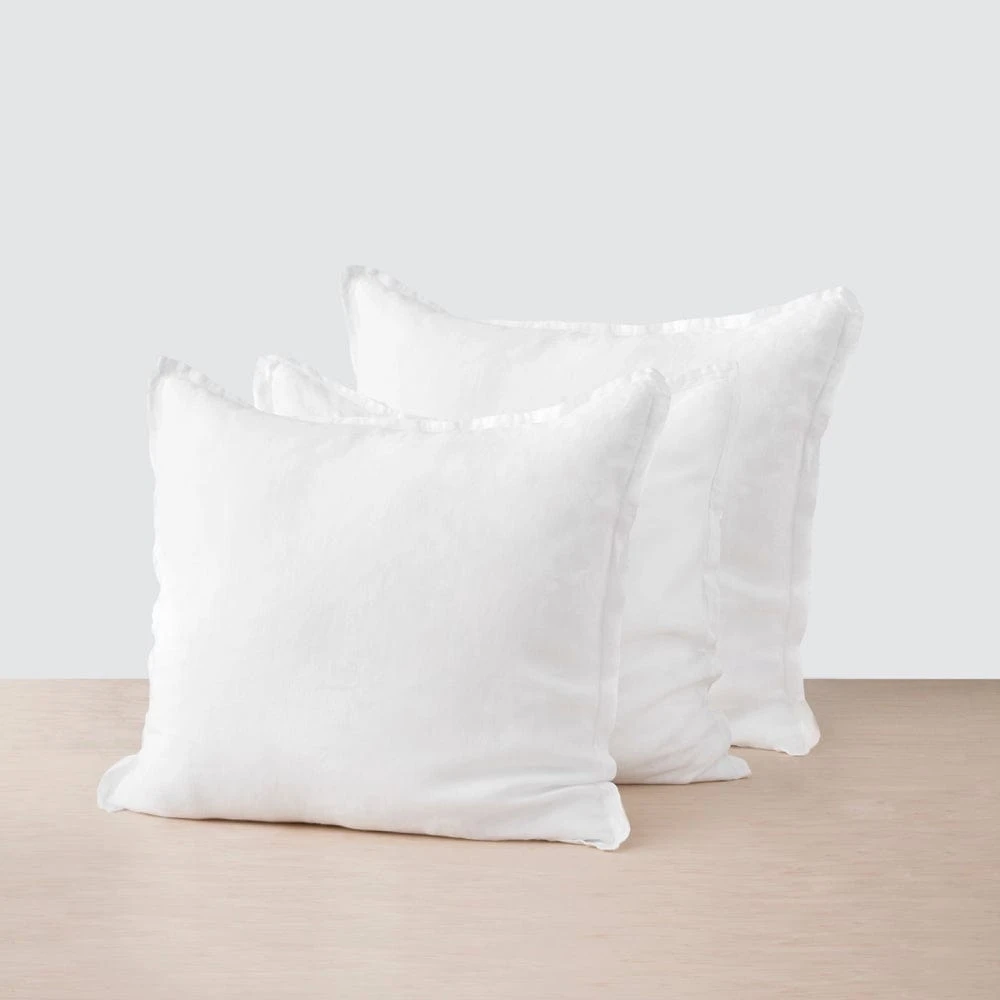 Stonewashed Linen Euro Shams 8 Stonewashed Linen Euro Shams - Image 6